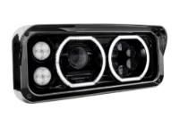 Picture of Trux Rectangular Halo LED Projector Headlight Assembly