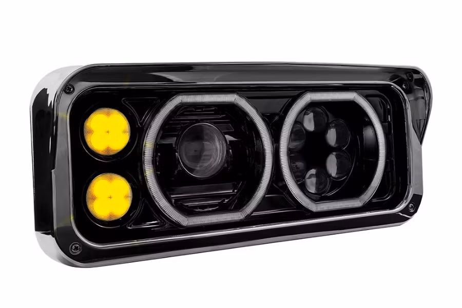 Picture of Trux Rectangular Halo LED Projector Headlight Assembly