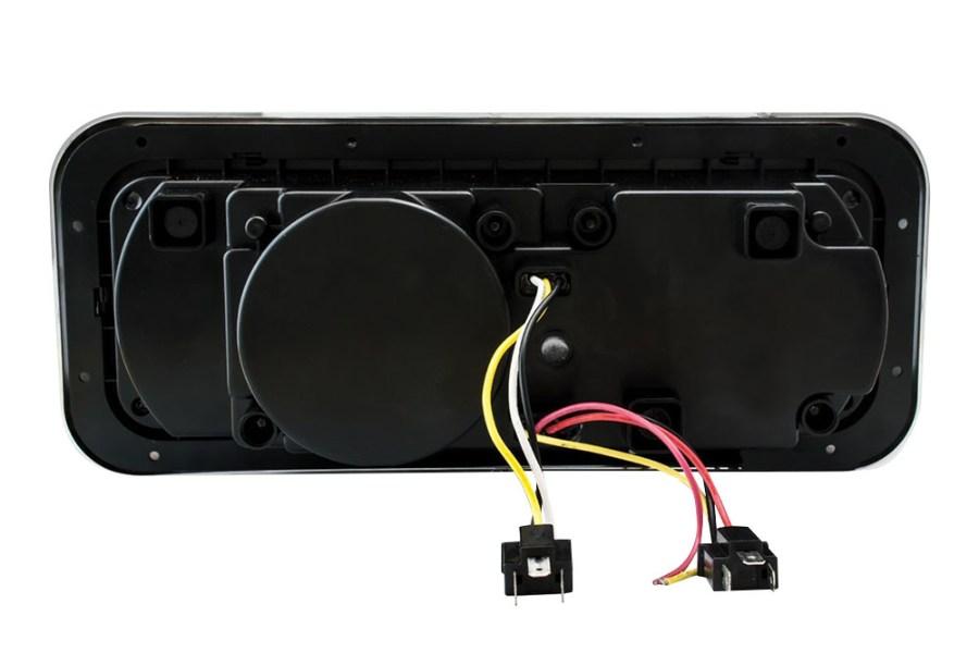 Picture of Trux Rectangular Halo LED Projector Headlight Assembly