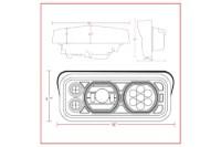 Picture of Trux Rectangular Halo LED Projector Headlight Assembly