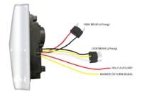 Picture of Trux Rectangular Halo LED Projector Headlight Assembly