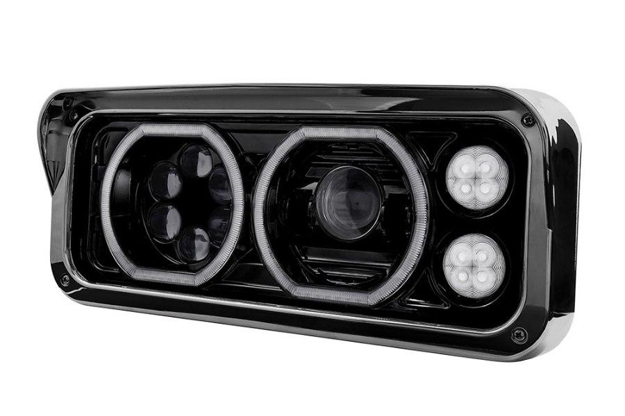 Picture of Trux Rectangular Halo LED Projector Headlight Assembly