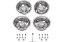 Picture of Phoenix Stainless Steel D.O.T. Dual Wheel Simulator Set for 16" / 16.5" 8 Lug 4 HH Trailer Wheels