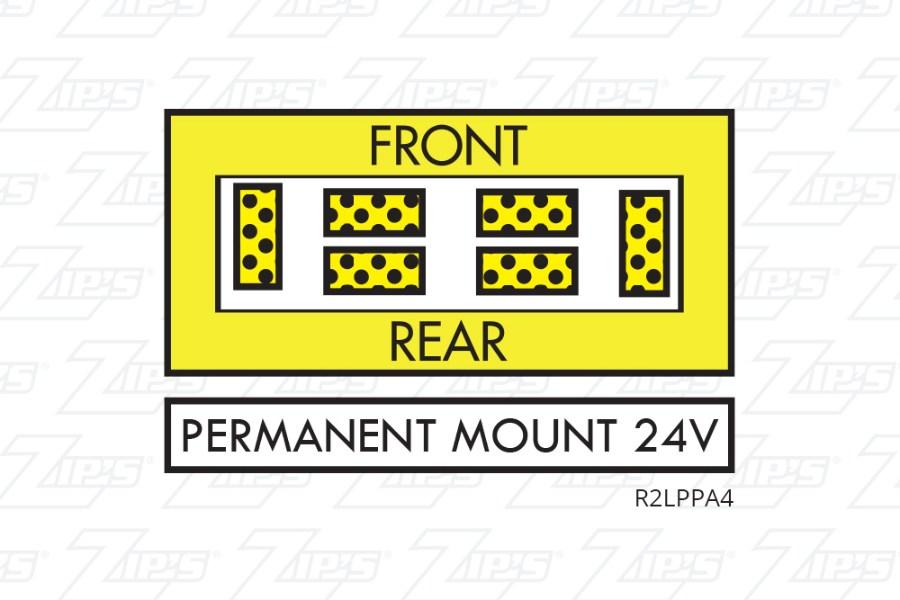 Picture of Whelen Responder LP R2 Series Super LED Mini Light Bar Polycarbonate Base