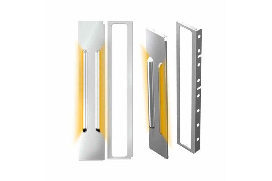 Picture of Trux 15" Multifit Louvered "Glow Trim" Air Cleaner LED Light Bars - Peterbilt