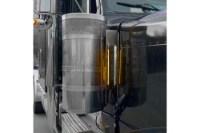 Picture of Trux 15" Multifit Louvered "Glow Trim" Air Cleaner LED Light Bars - Peterbilt