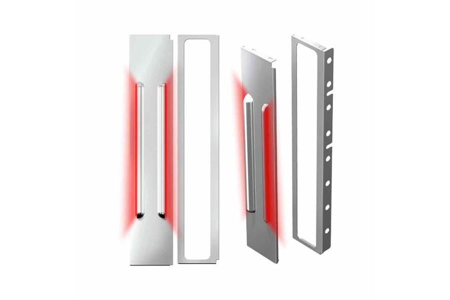 Picture of Trux 15" Multifit Louvered "Glow Trim" Air Cleaner LED Light Bars - Peterbilt