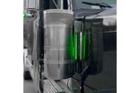Picture of Trux 15" Multifit Louvered "Glow Trim" Air Cleaner LED Light Bars - Peterbilt