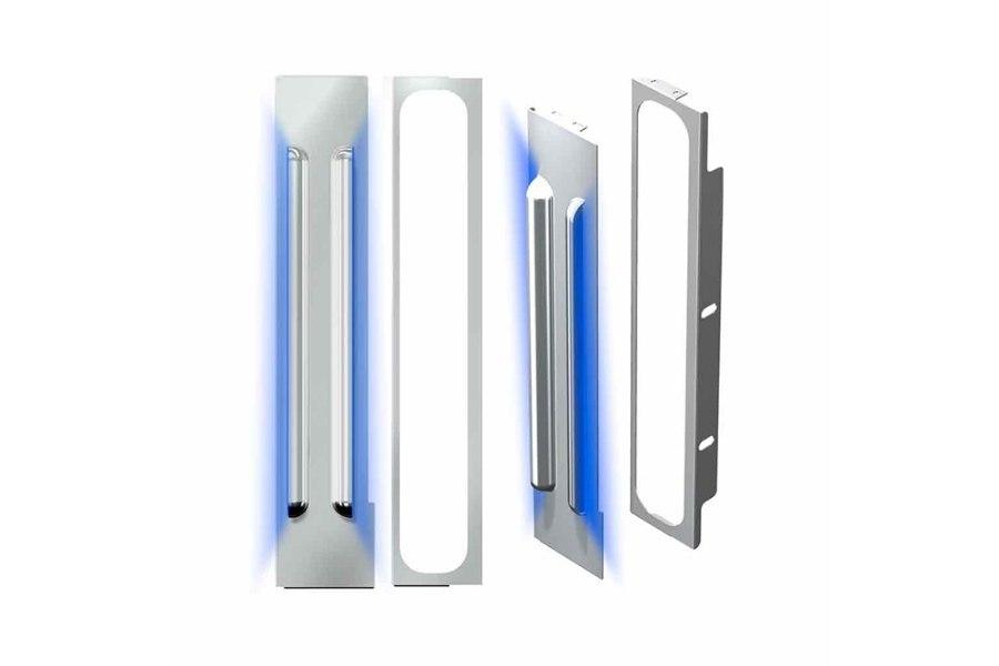 Picture of Trux 15" Multifit Louvered "Glow Trim" Air Cleaner LED Light Bars - Peterbilt