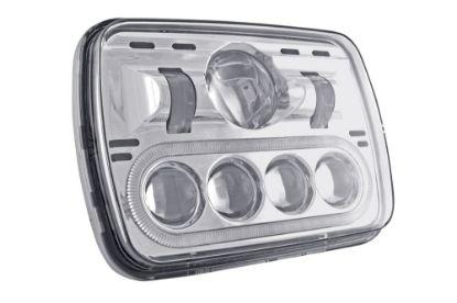 Picture of Trux LED Projection Headlight w/ Auxiliary Halo Oblong - Combonation High/Low
Beam