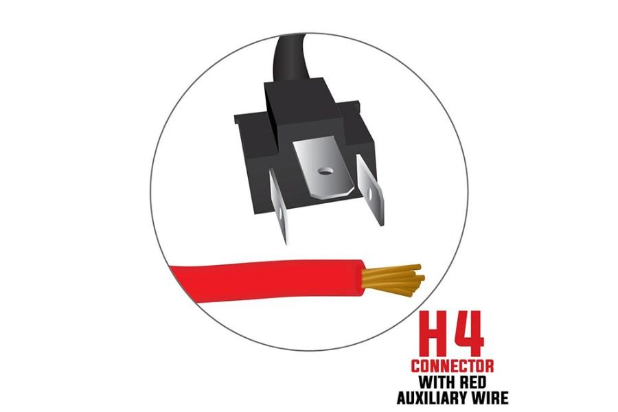 Picture of Trux LED Projection Headlight w/ Auxiliary Halo Oblong - Combonation High/LowBeam