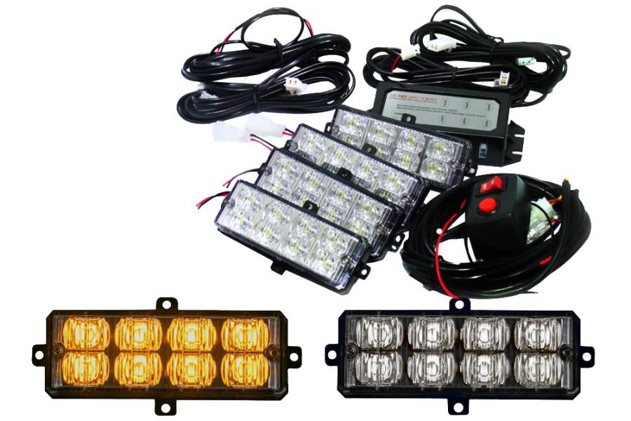 Race Sport L.E.D Grill Strobe Light Kit Additional Angle
