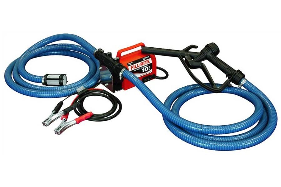Picture of Fill-Rite 12V DC 10 GPM Fuel Transfer Pump with Nozzle