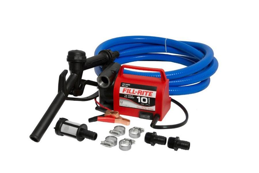 Picture of Fill-Rite 12V DC 10 GPM Fuel Transfer Pump with Nozzle