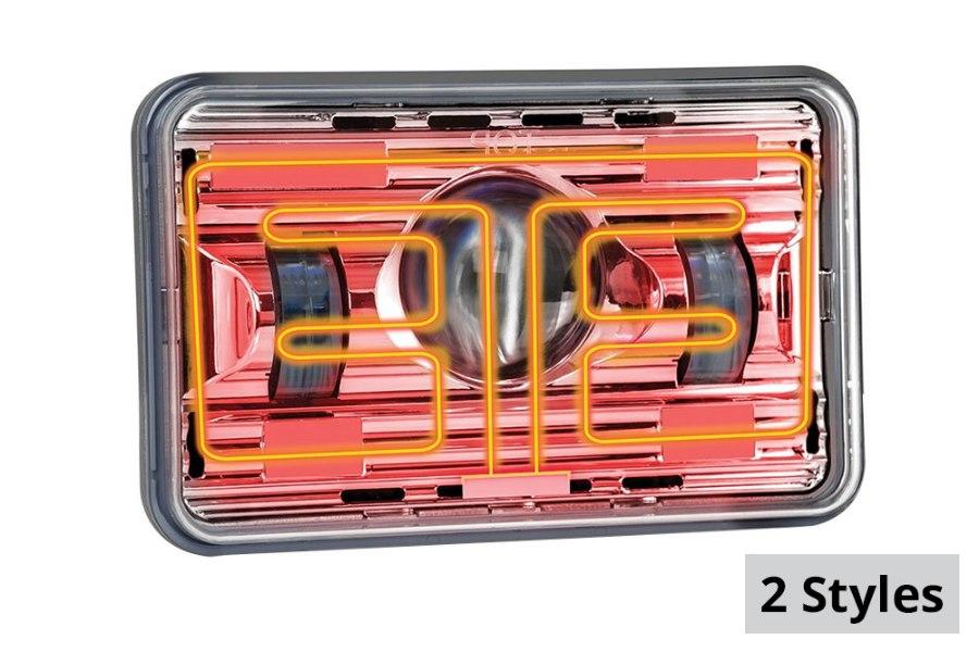 Picture of Trux 4x6in LED Projector Headlight - Heated