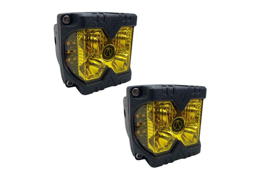 Picture of Race Sport Auxiliary LED Cube Light w/ Amber Side Strobe