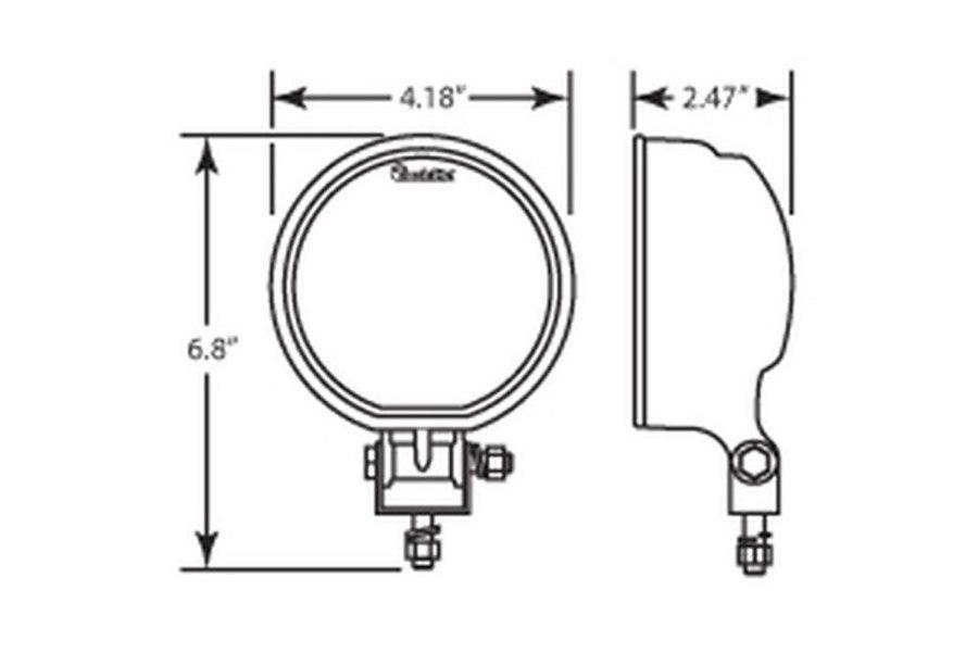 Picture of Truck-Lite Round 6 Diode 4" LED Work Light - Black Housing