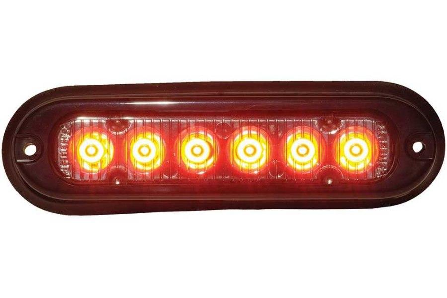 Picture of Whelen ION T-Series Super-LED Surface Mount Warning Light, Red, Smoked Lens