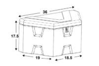 Picture of Buyers Black or White Poly Trailer Tongue Truck Box Series