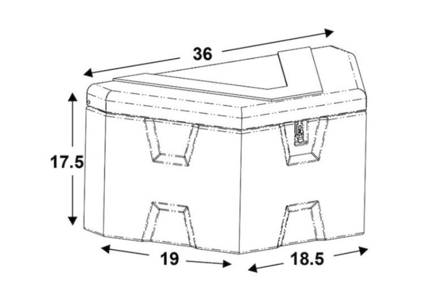 Picture of Buyers Black or White Poly Trailer Tongue Truck Box Series