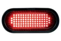 Picture of Whelen Grommet Mount Oval LED Flashing Warning Light, Red Lens