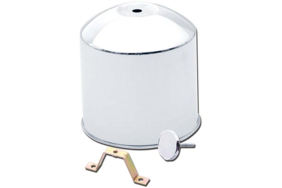 Picture of Phoenix Stainless Steel QuickTrim Left Rear Hub Cover Kit 6.5" Diameter 3" Center Bolt 10 Lug 33 MM MD Trucks