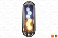 Picture of Whelen TIR6 Super-LED Flashing Warning Lights, Vertical Mount, Amber