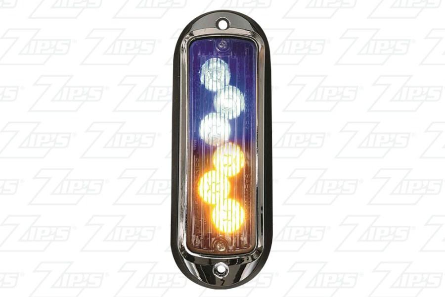 Picture of Whelen TIR6 Super-LED Flashing Warning Lights, Vertical Mount, Amber