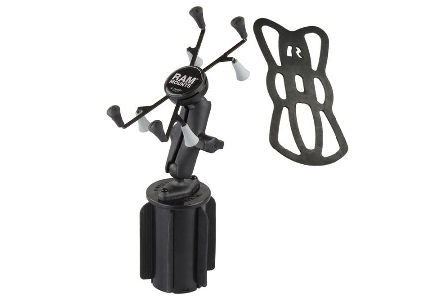 RAM Mounts X-Grip with RAM-A-CAN II Cup Holder Mount for 7"-8" Tablets Additional Angle
