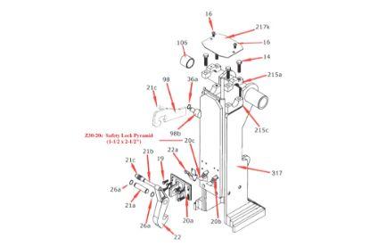 Picture of Zacklift Safety Lock Pyramid 1-1/2 x 2-1/2"