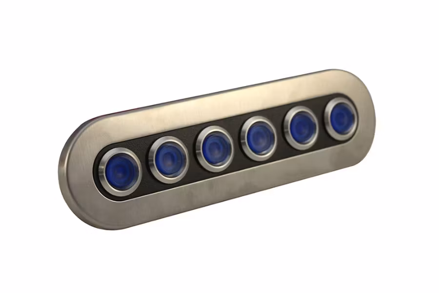 Picture of Race Sport On/Off Pre-Wired and Fused Blue LED Switch