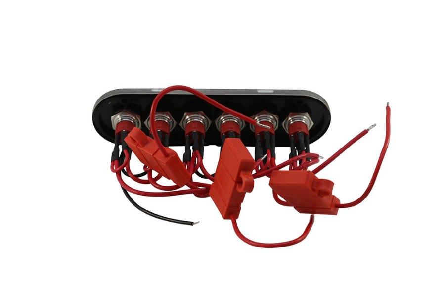 Picture of Race Sport On/Off Pre-Wired and Fused Blue LED Switch