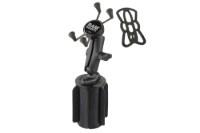 RAM Mounts X-Grip Phone Mount with RAM-A-CAN II Cup Holder Base Additional Angle