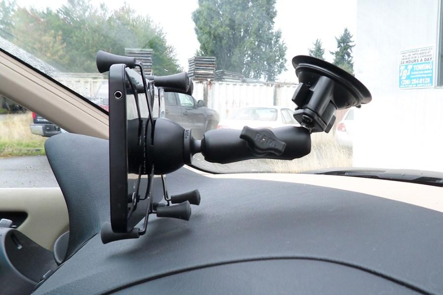 RAM Mounts X-Grip with RAM Twist-Lock Suction Cup Mount for 7"-8" Tablets Perspective View