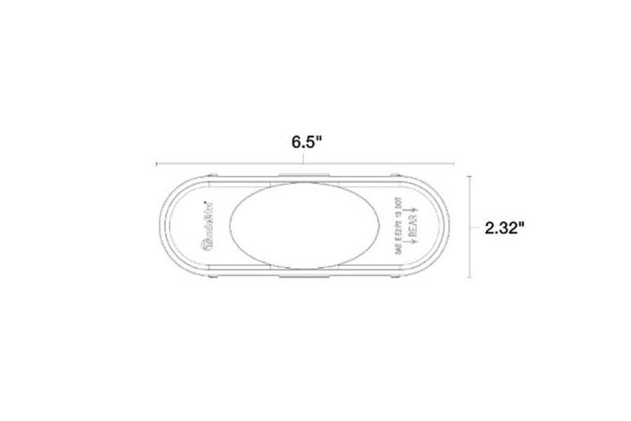 Picture of Truck-Lite Oval Side Turn Signal Light w/ Mounting Option