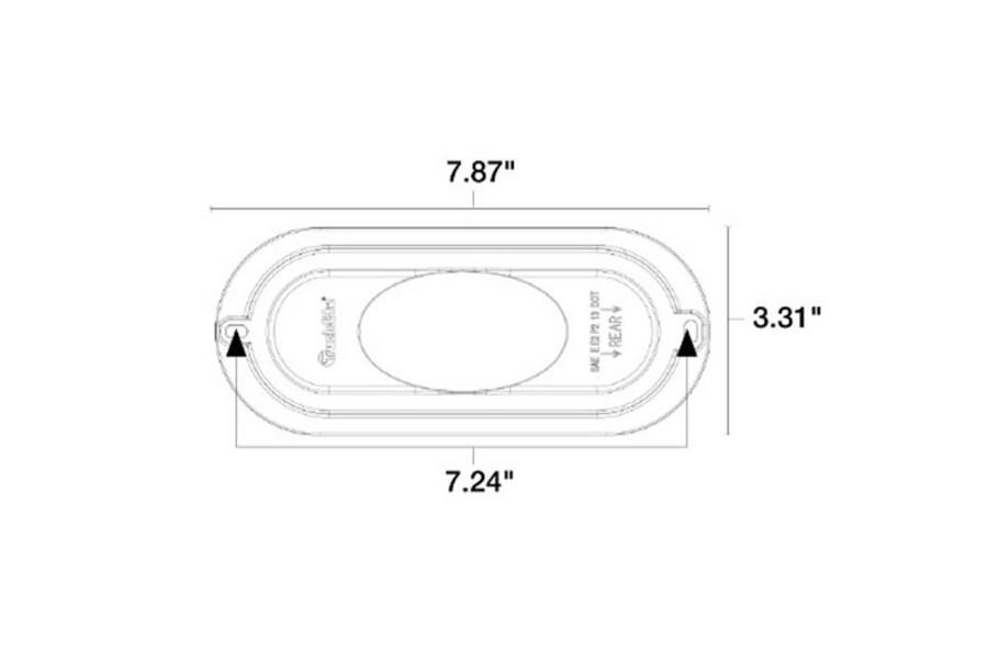 Picture of Truck-Lite Oval Side Turn Signal Light w/ Mounting Option
