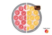 Picture of Trux Red Stop, Turn and Tail to Amber Strobe LED Light