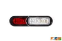 Picture of Maxxima 8 LED Rectangular Surface Mount Warning Clear Lens