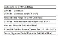 Picture of Zacklift Grid Bar Screw w/ Tapered End 1/2" x 13" x 1 1/2"