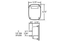 Picture of Truck-Lite Combo Box w/ License Light - Packard Connector