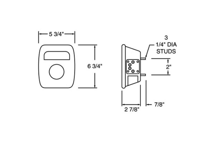 Picture of Truck-Lite Combo License Reflector Light