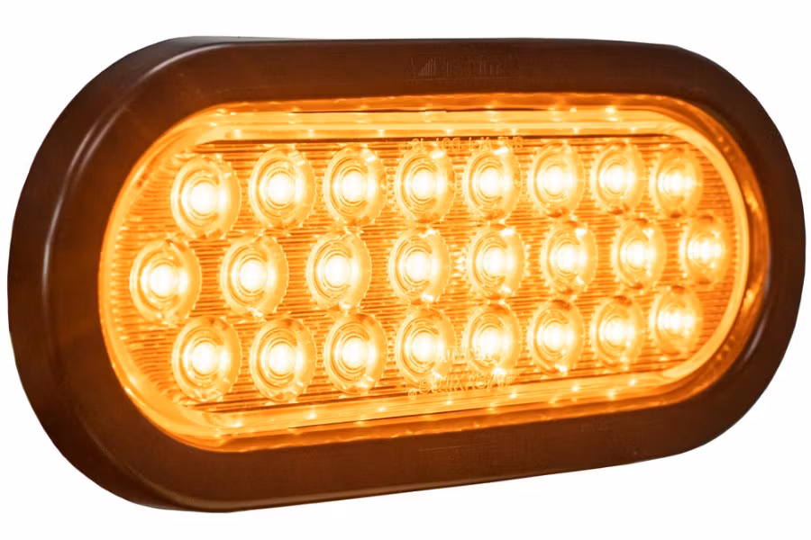 Picture of MAXXIMA 6" Oval 24 LED Warning Light with Grommet and Pigtail