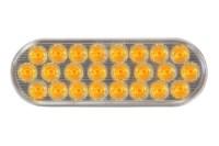 Picture of Maxxima Warning Light w/ Clear Lens 6" Oval Ultra Thin 24 LEDs