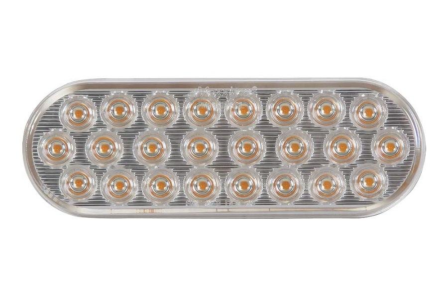 Picture of Maxxima Warning Light w/ Clear Lens 6" Oval Ultra Thin 24 LEDs
