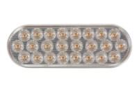 Maxxima 6" Oval Ultra Thin Warning Light - Clear Lens