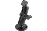 RAM Mounts Double Ball Drill-Down Mount with Diamond Plate
