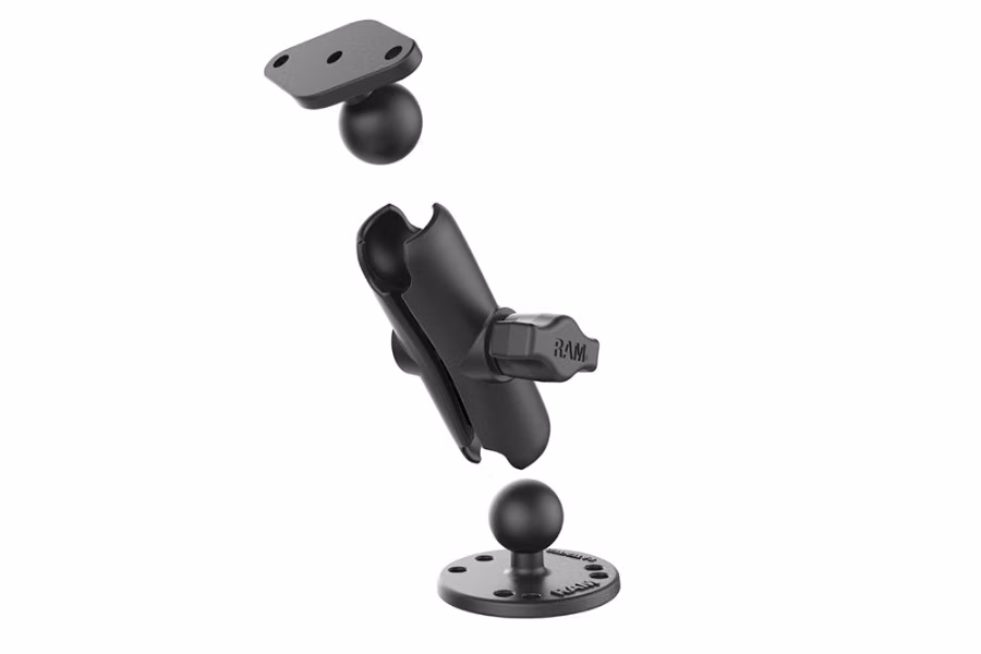 RAM Mounts Double Ball Drill-Down Mount with Diamond Plate Additional view
