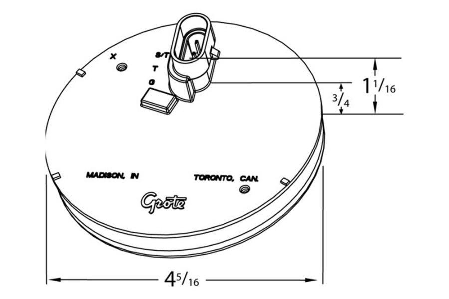 Picture of Midwest 4" 10-Diode Pattern STT LED Light