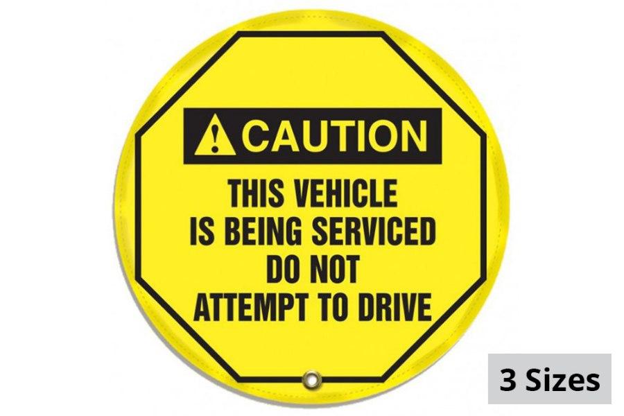 Picture of Accuform Caution Steering Wheel Cover