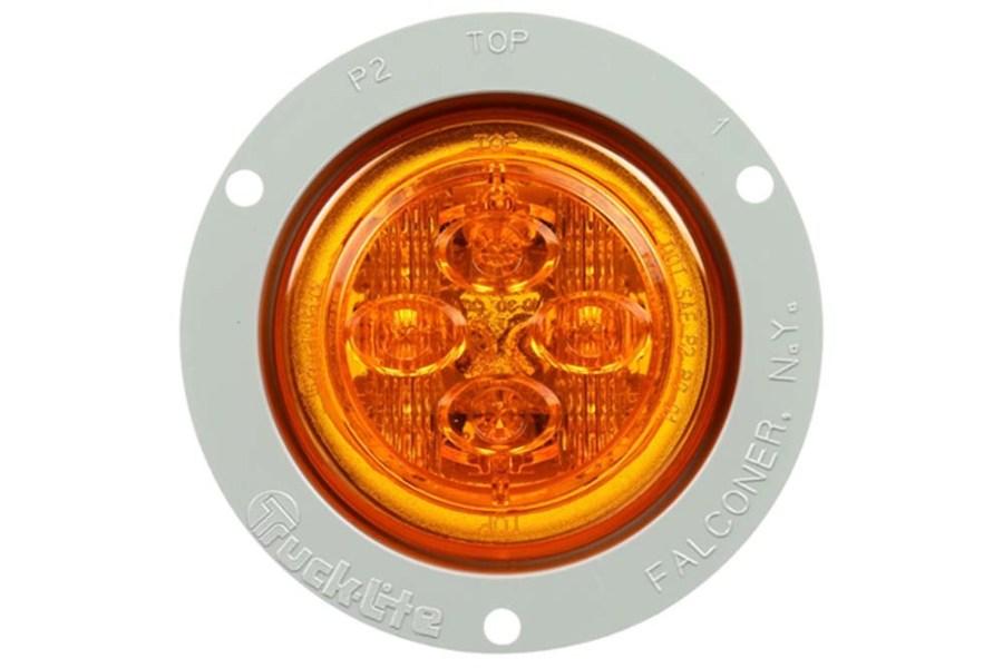 Picture of Truck-Lite Round Low Profile PL-10 Clearance Marker 8 Diode Light w/ Flange
Mount